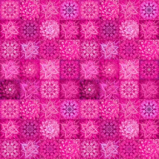 Dream Big Tiles - Magenta - PER 1/4 YARD