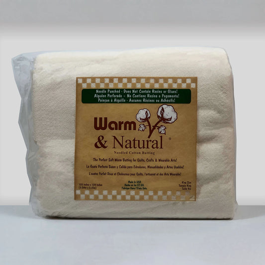 Batting - Warm & Natural - King 120 x 124"