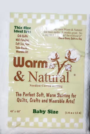 Batting - Warm & Natural - Baby 45" x 60"