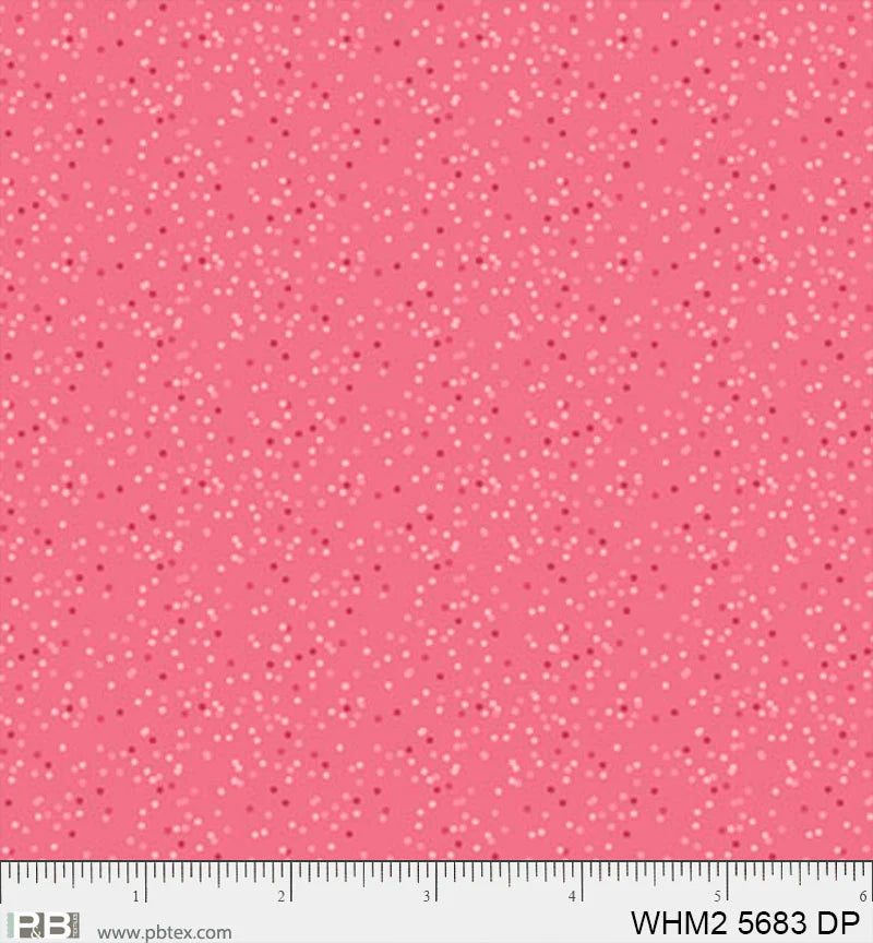 Whimsy II Basics, Confetti, Dark Pink - PER 1/4 YARD