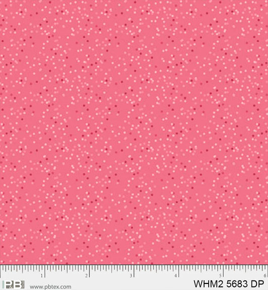 Whimsy II Basics, Confetti, Dark Pink - PER 1/4 YARD