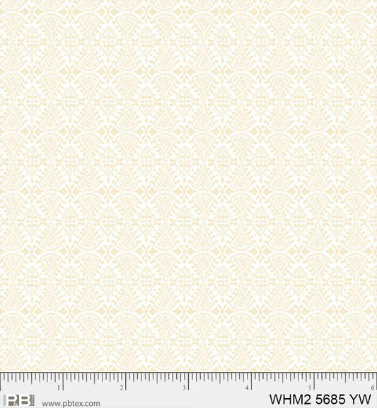 Whimsy II Basics, Set Geo, Yellow/White - PER 1/4 YARD