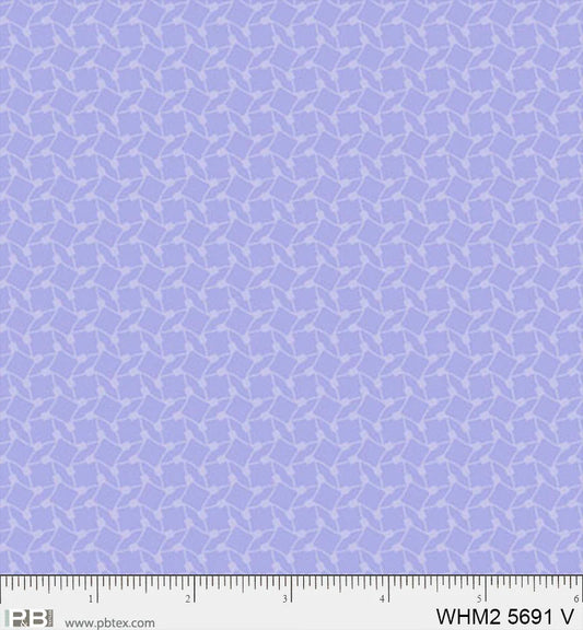 Whimsy II Basics, Violet Diamond Geo - PER 1/4 YARD