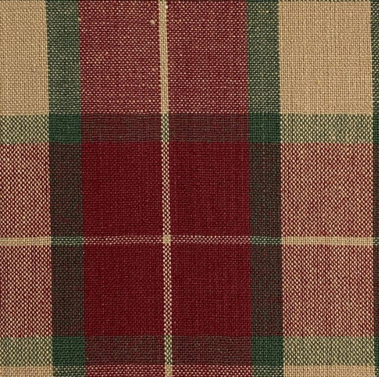 Yarn Dyed Flannels - Red, Green, Tan 859 - PER 1/4 YARD