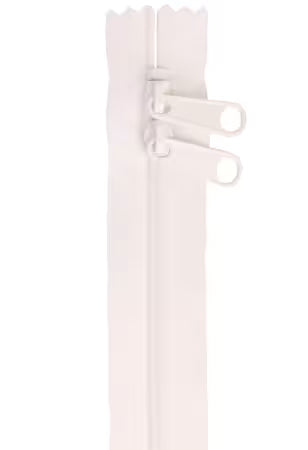 Handbag Zipper 30 in White
