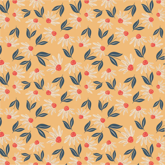 Calico Cowgirls, Big Sunnies Yellow - PER 1/4 YARD