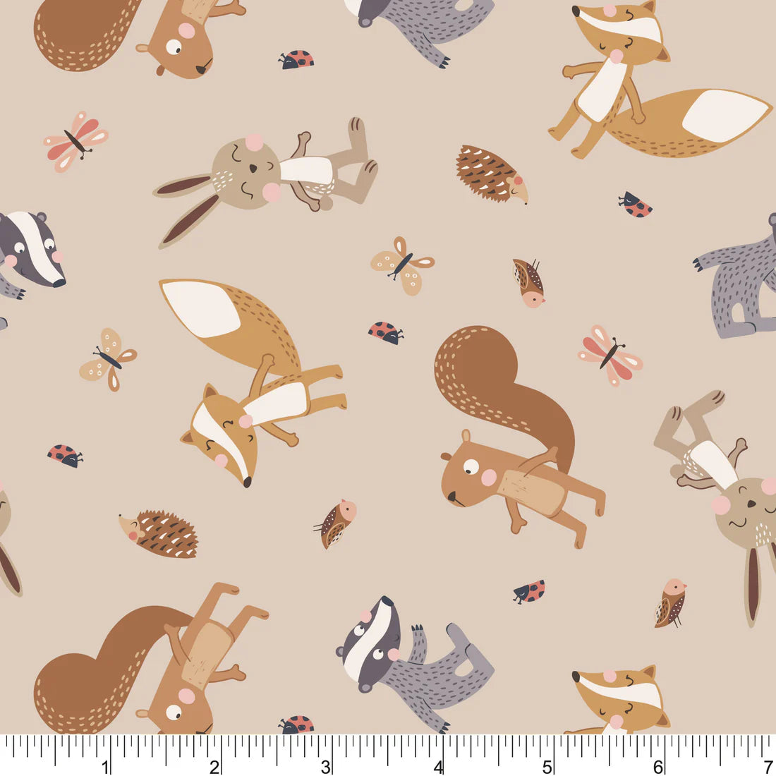 Fun in the Forest - Forest Friends - PER 1/4 YARD