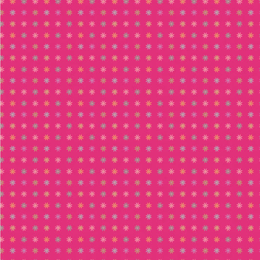 Calico Cowgirls, I Got Spurs Dark Pink - PER 1/4 YARD
