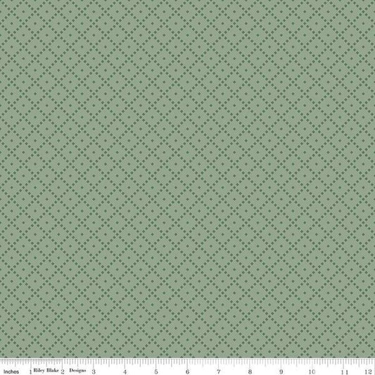 The Awe of Autumn, Grid Hazy - PER 1/4 YARD