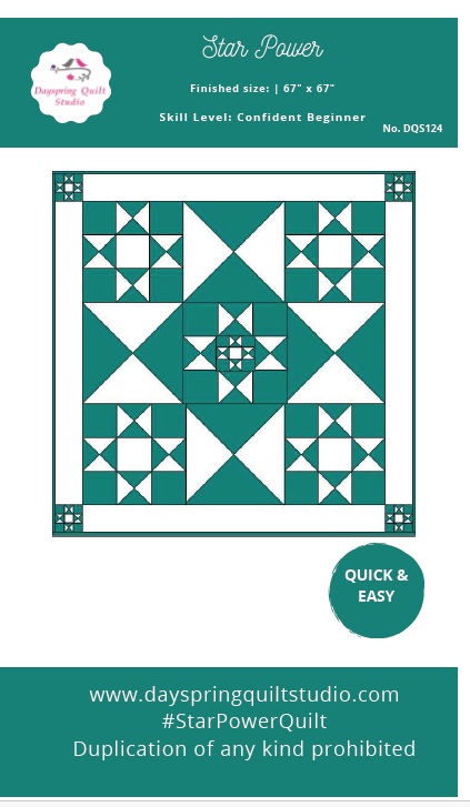 Star Power Quilt - Printed Pattern