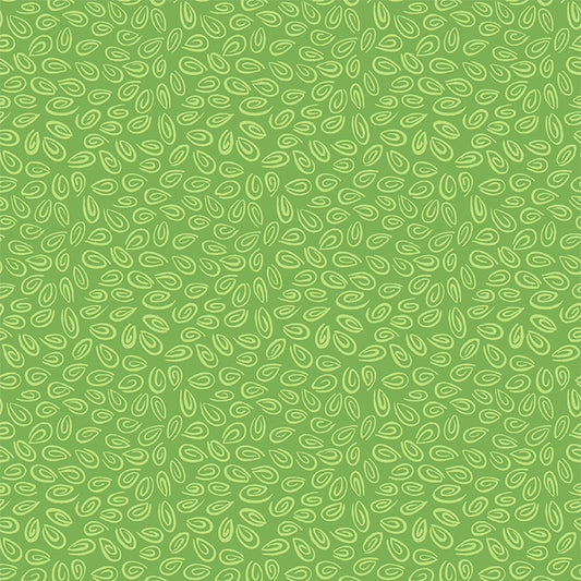 Swirls, Grass Green - PER 1/4 YARD