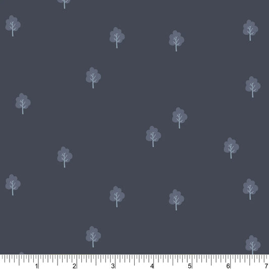 Fun in the Forest - Scattered Trees - PER 1/4 YARD