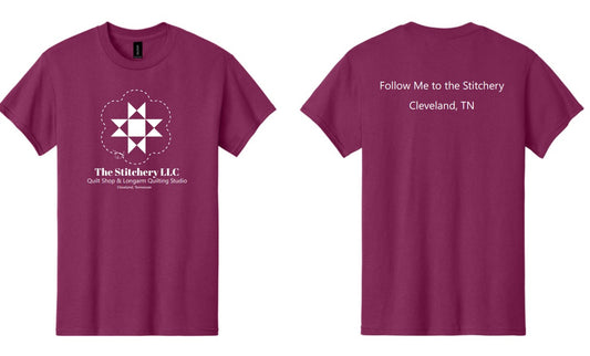 The Stitchery Logo T-Shirt - Plum