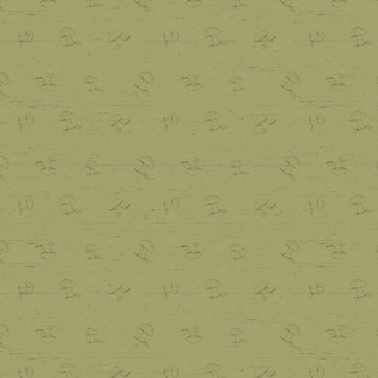 Wildwood - Mushroom Tonal, Olive - PER 1/4 YARD