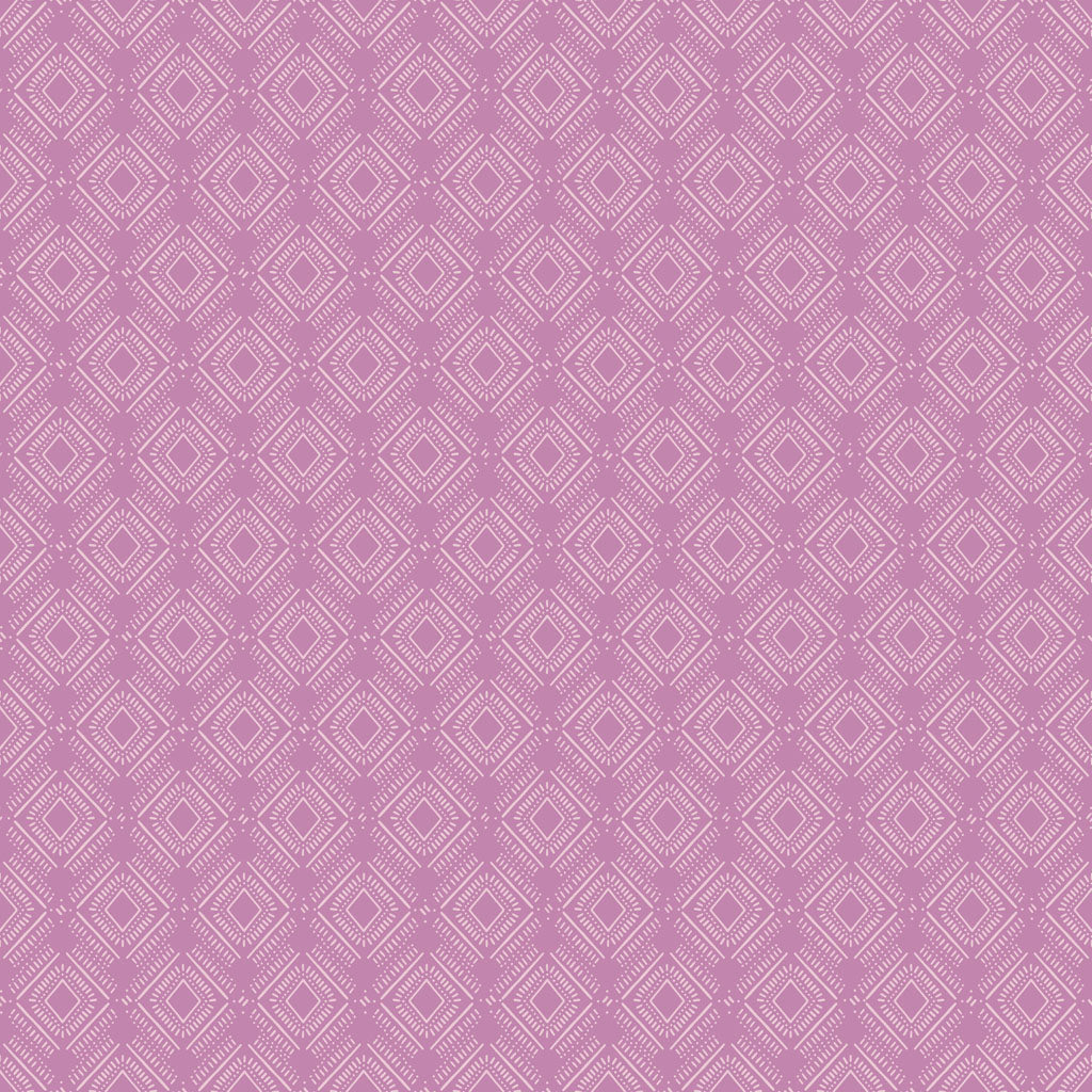 Coneflower Corral - Diamonds, Eggplant - PER 1/4 YARD