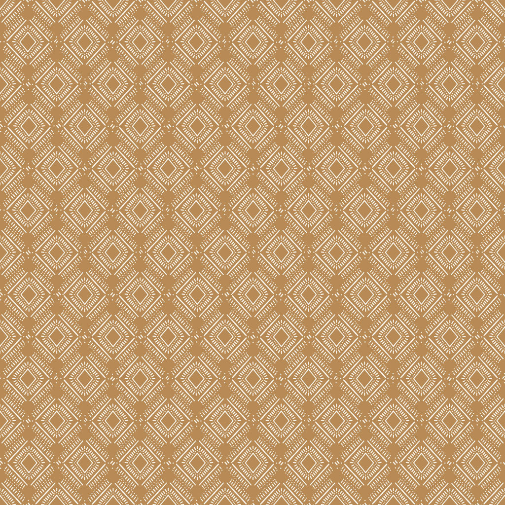 Coneflower Corral - Diamonds, Dark Gold - PER 1/4 YARD